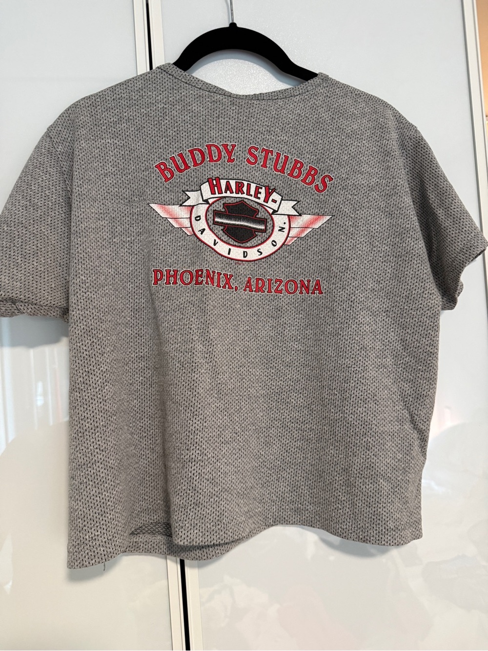 Harley-Davidson Gray shirt with USA Flag Logo